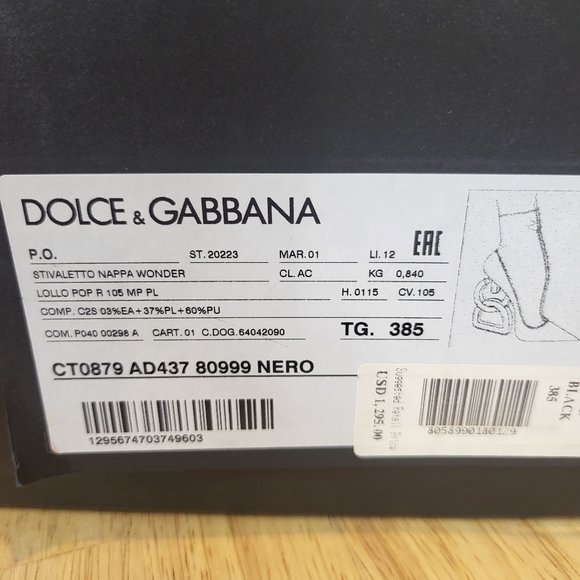 Dolce & Gabbana DG Pop Ankle Boots 8.5 - Picture 6 of 6